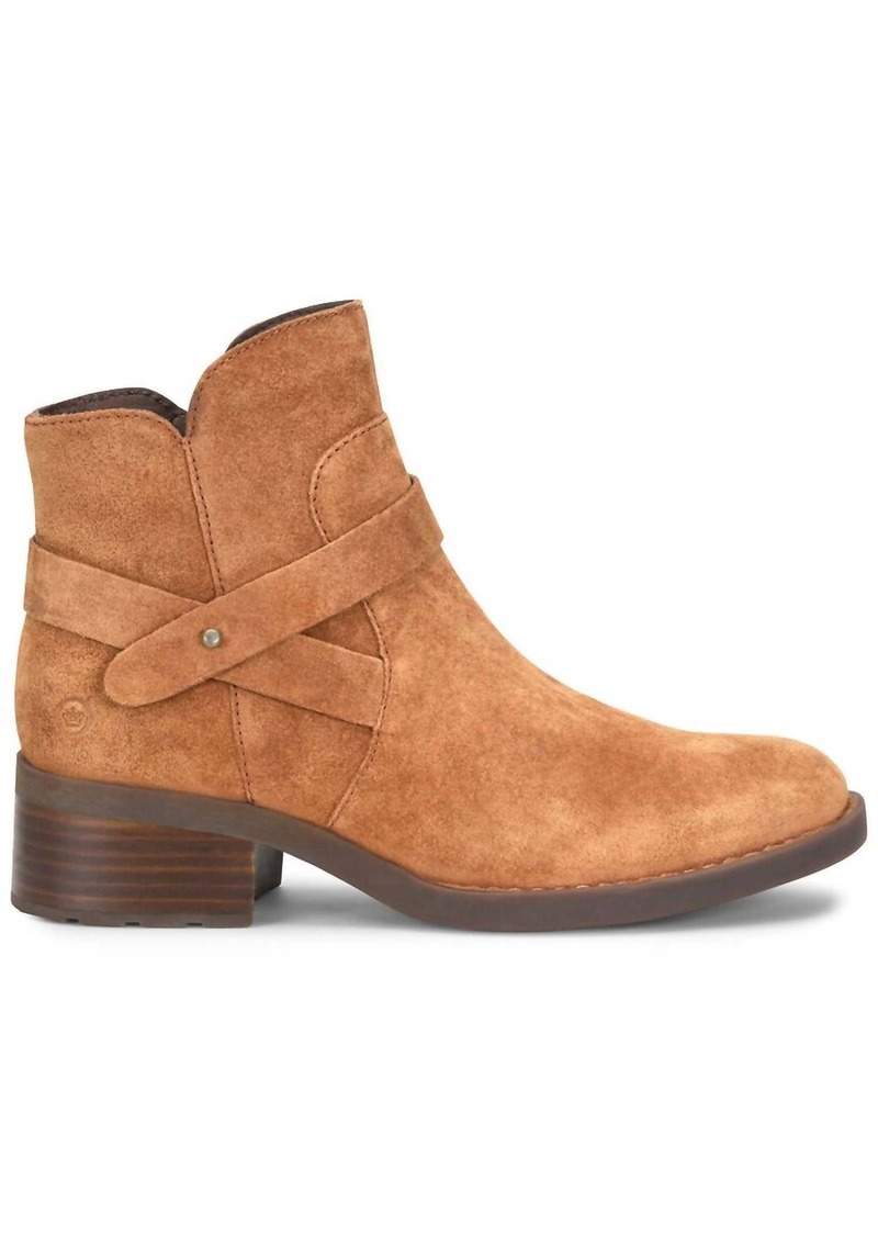 Born Women's Tori Leather Bootie In Tan (Camel)