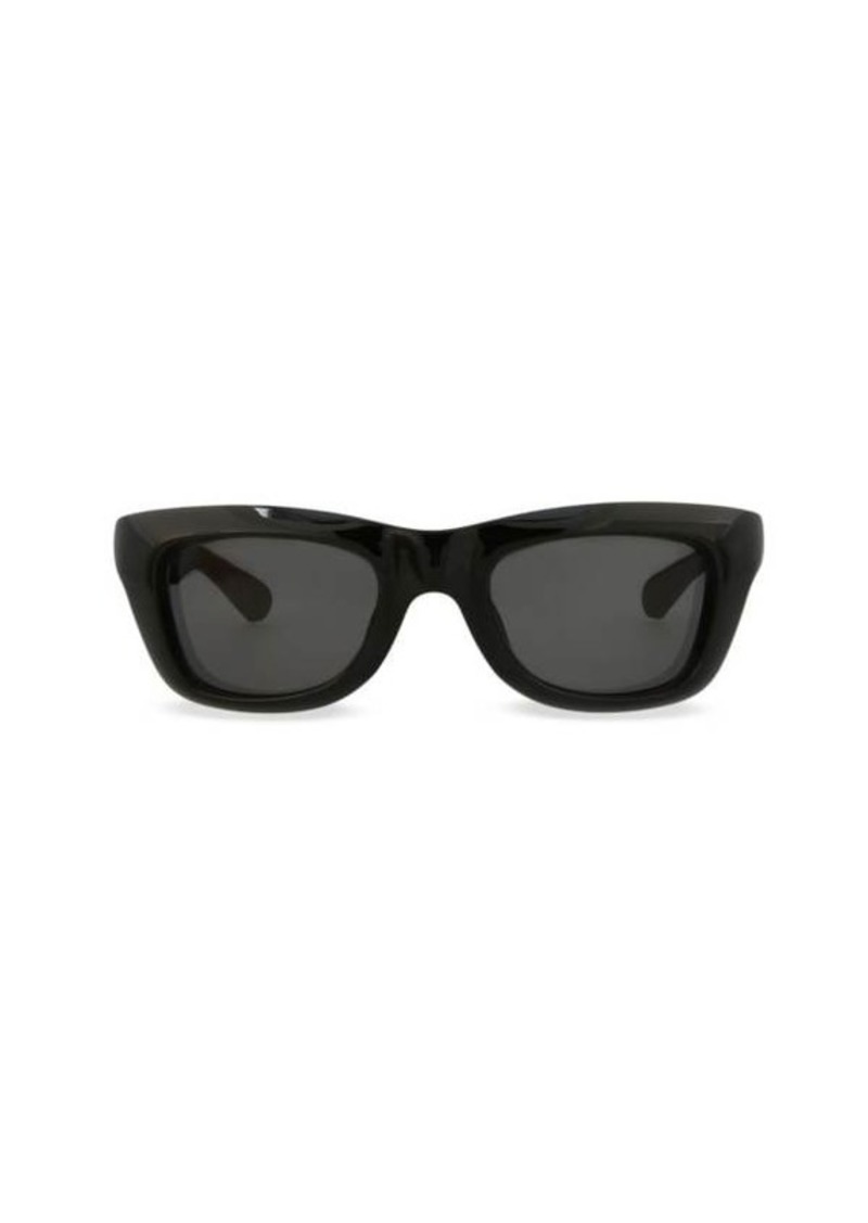 Bottega Veneta 49MM Rectangle Sunglasses