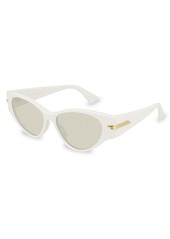 Bottega Veneta 55MM Cat Eye Sunglasses