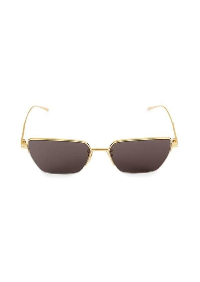 Bottega Veneta 57MM Geometric Sunglasses