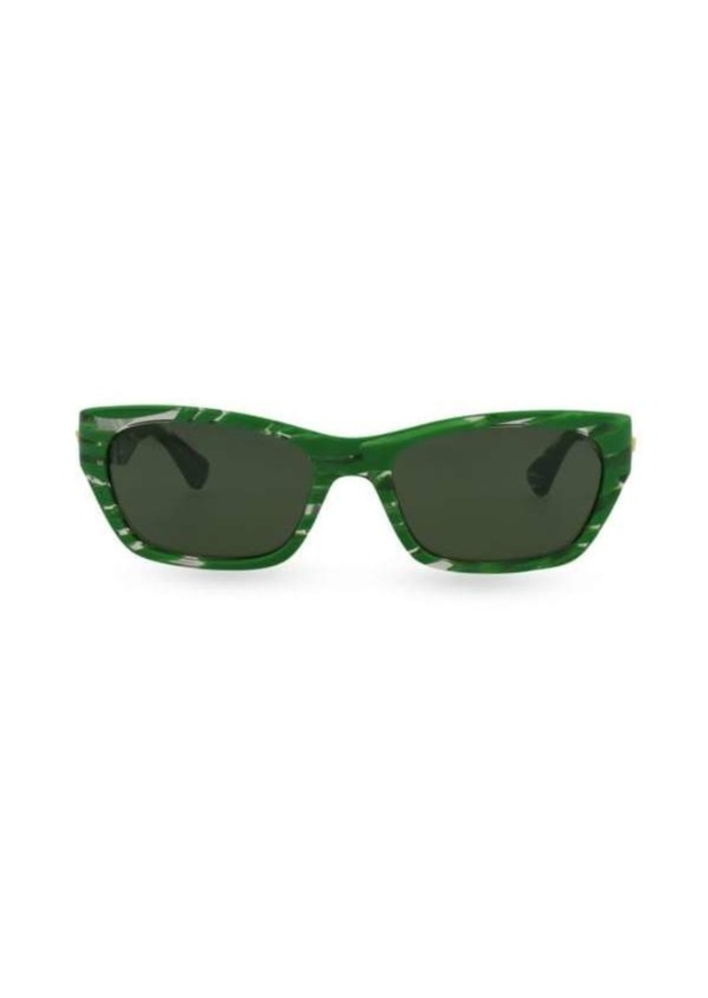 Bottega Veneta 57MM Rectangle Sunglasses