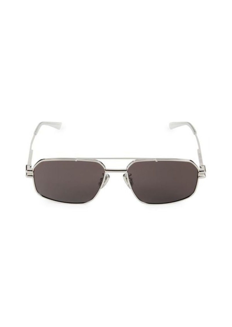 Bottega Veneta 58MM Rectangle Sunglasses