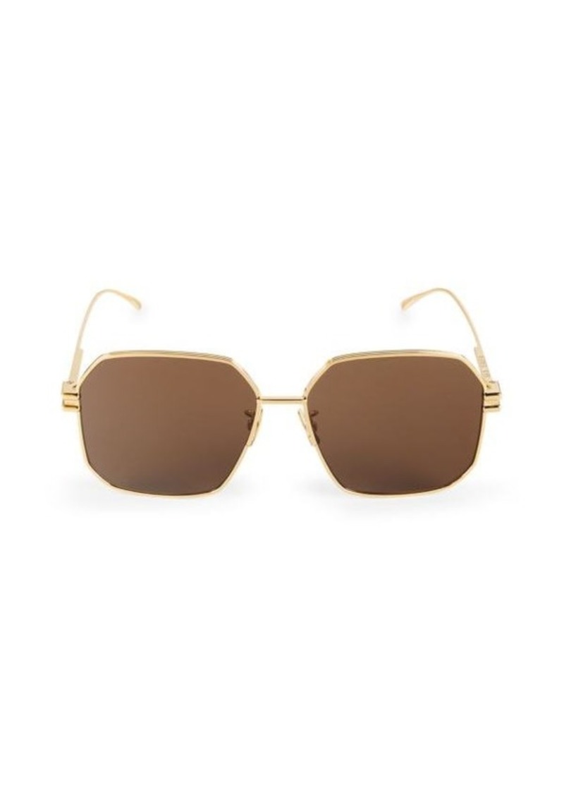 Bottega Veneta 59MM Geometric Sunglasses