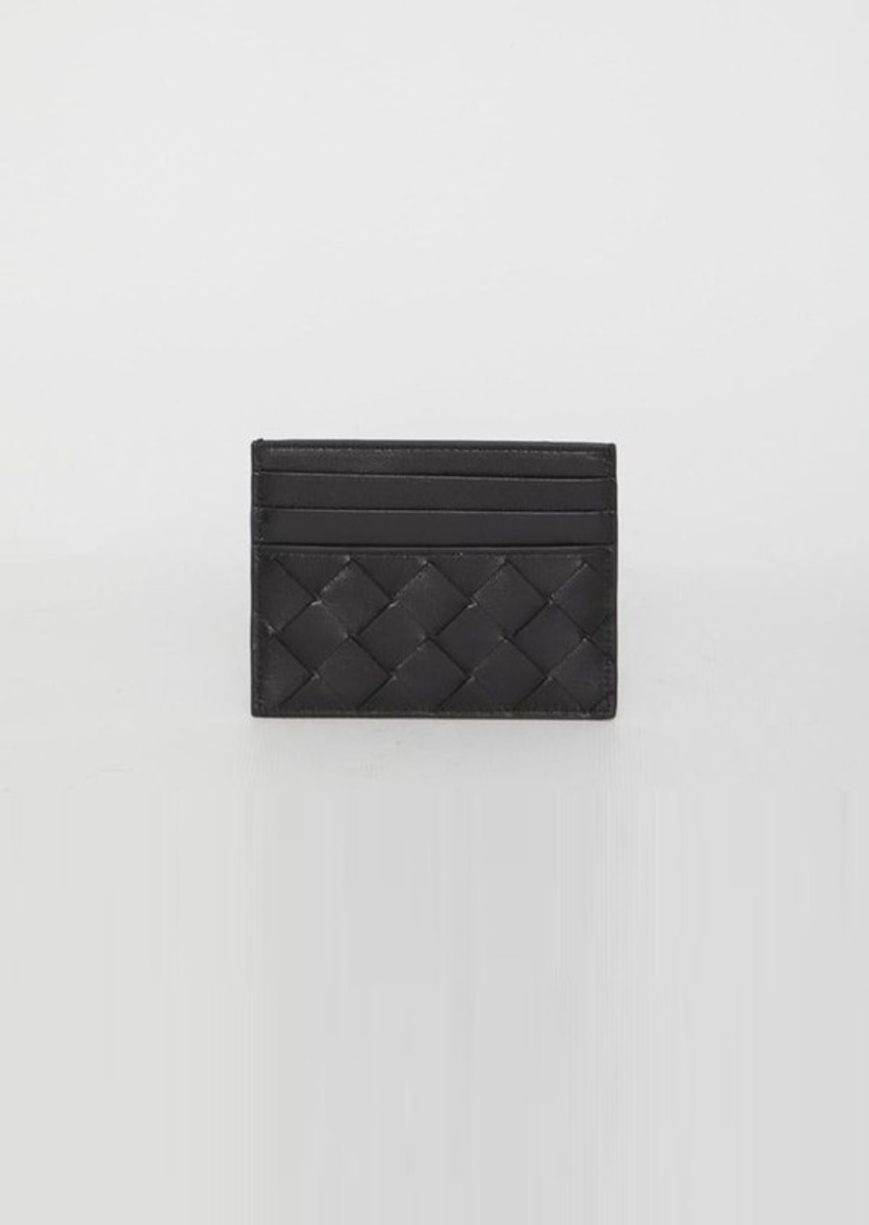 Bottega Veneta Black leather cardholder
