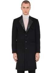 Bottega Veneta Bonded Cashmere Coat W/ Leather Lapels