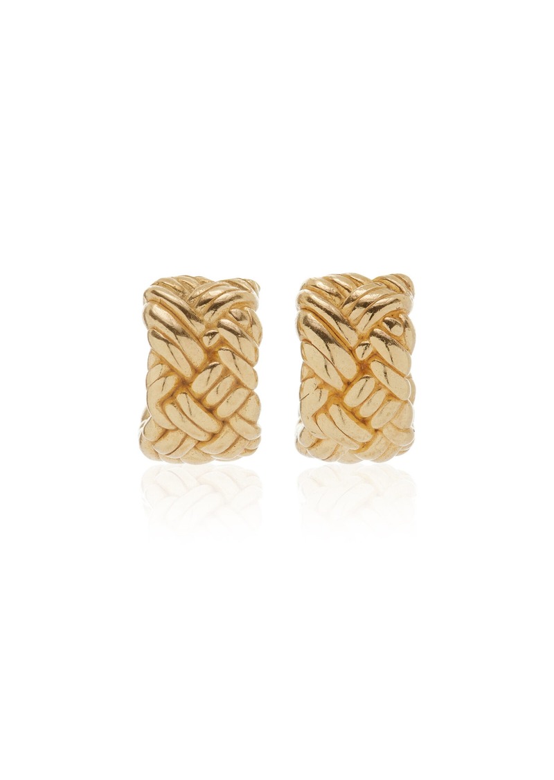 Bottega Veneta - 18K Gold-plated Sterling Silver Earrings - Gold - OS - Moda Operandi - Gifts For Her