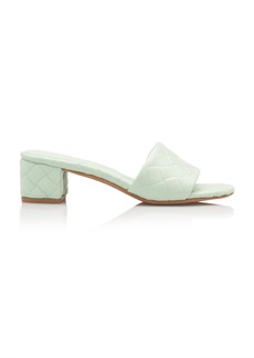 Bottega Veneta - Amy Padded Sandals - Green - IT 39 - Moda Operandi