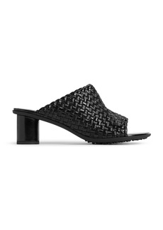 Bottega Veneta - Atomic Intrecciato Vegan Leather Mules - Black - IT 36 - Moda Operandi