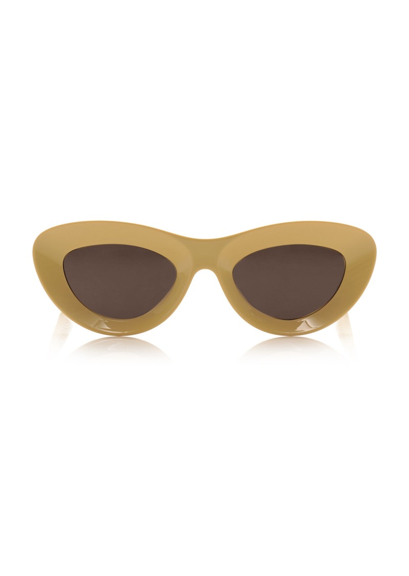 Bottega Veneta - Avant Garde Cat-Eye Acetate Sunglasses - Yellow - OS - Moda Operandi