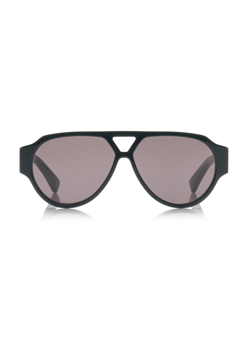 Bottega Veneta - Aviator-Frame Acetate Sunglasses - Black - OS - Moda Operandi