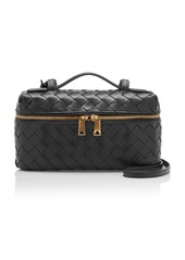 Bottega Veneta - Bang Bang Intrecciato Leather Vanity Case - Black - OS - Moda Operandi