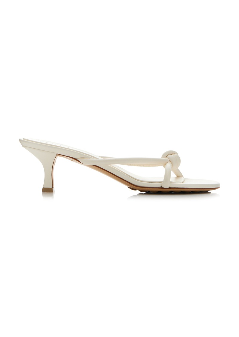 Bottega Veneta - Blink Leather Sandals - White - IT 36 - Moda Operandi