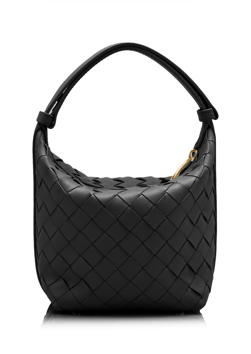 Bottega Veneta - Candy Wallace Intrecciato Leather Bag - Black - OS - Moda Operandi