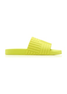 Bottega Veneta - Carpet Rubber Slide Sandals - Green - IT 36 - Moda Operandi