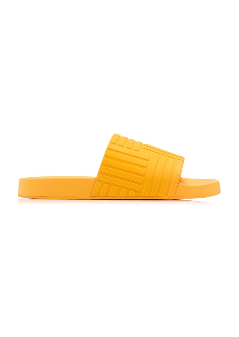 Bottega Veneta - Carpet Rubber Slide Sandals - Orange - IT 35 - Moda Operandi