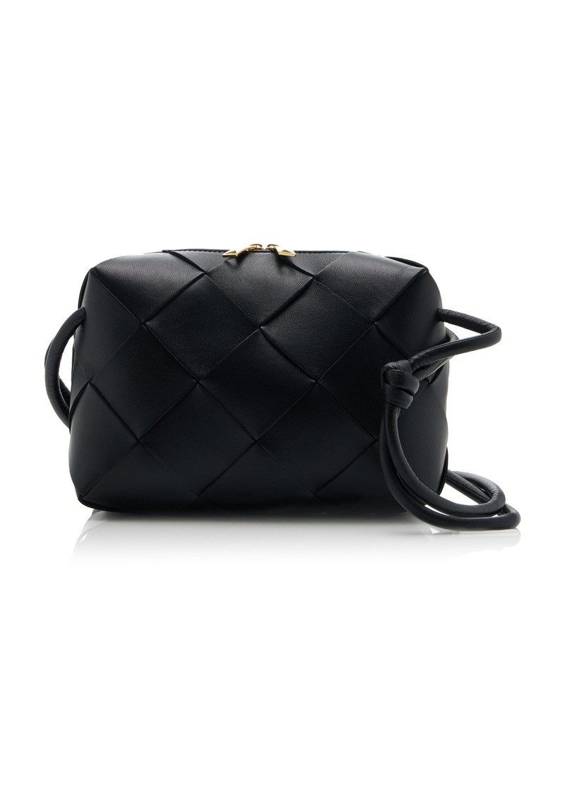 Bottega Veneta - Cassette Small Intrecciato Camera Bag - Black - OS - Moda Operandi