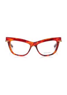 Bottega Veneta - Cat-Eye Acetate Glasses - Brown - OS - Moda Operandi