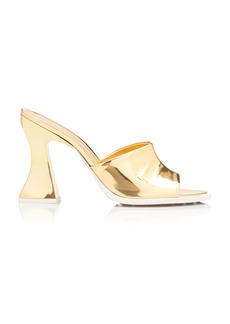 Bottega Veneta - Cha-Cha Metallic Leather Sandals - Gold - IT 41 - Moda Operandi