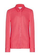 Bottega Veneta - Collared Jersey Sable Shirt - Pink - IT 36 - Moda Operandi