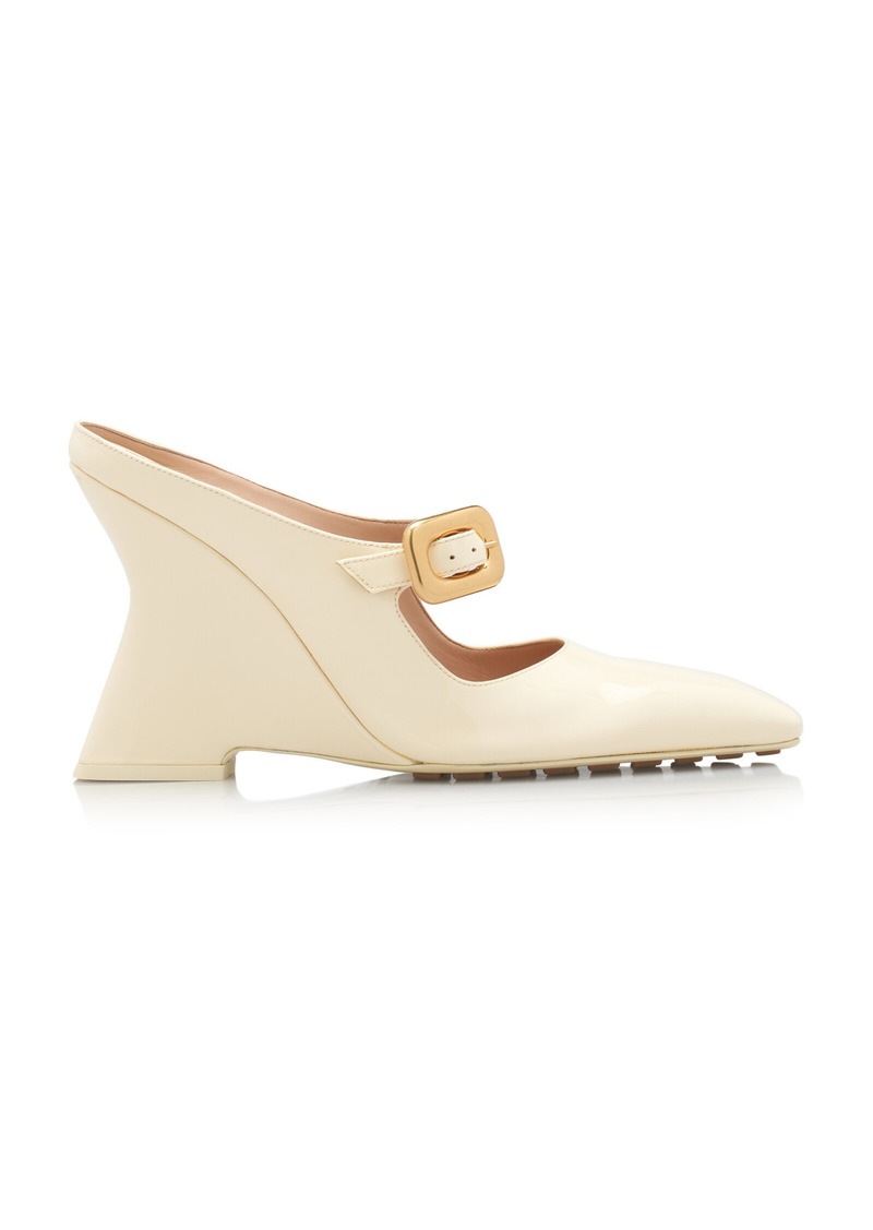 Bottega Veneta - Comet Mary-Jane Patent Leather Pumps - Neutral - IT 35 - Moda Operandi