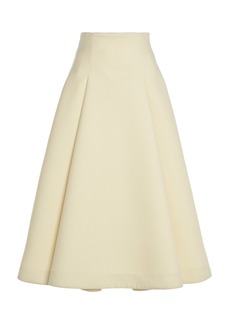 Bottega Veneta - Compact-Knit Wool Midi Skirt - Yellow - IT 36 - Moda Operandi