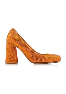 Bottega Veneta - Courtney Sparkle Leather Pumps - Orange - IT 36 - Moda Operandi