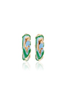 Bottega Veneta - Cubic Zirconia Gold Vermeil Hoop Earrings - Gold - OS - Moda Operandi - Gifts For Her