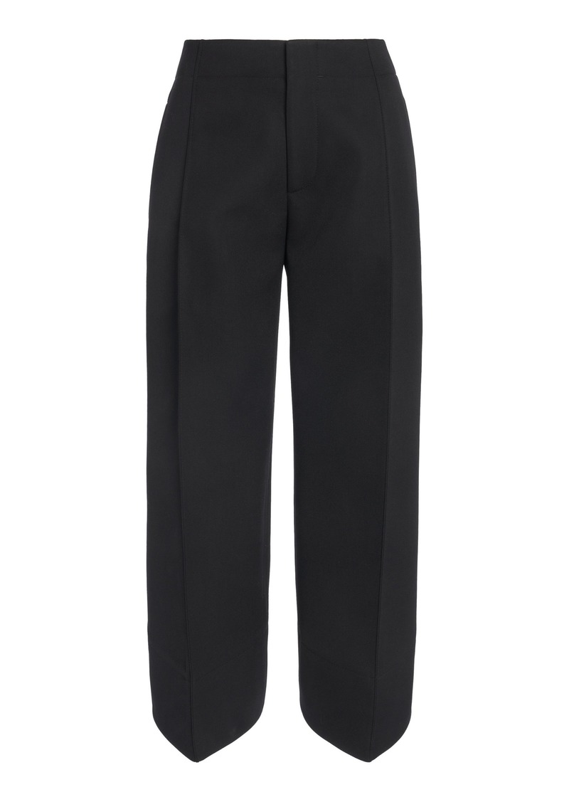 Bottega Veneta - Curved Wool Trousers - Black - IT 44 - Moda Operandi