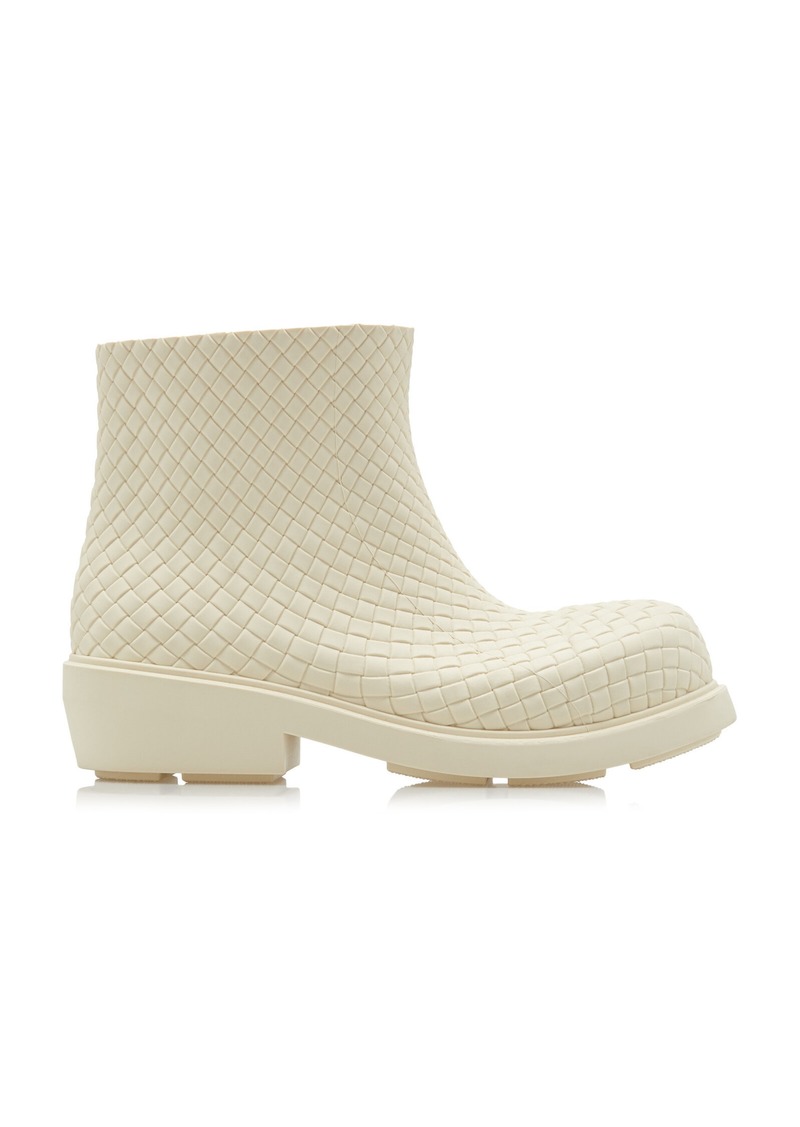 Bottega Veneta - Fireman Rubber Ankle Boots - White - IT 35 - Moda Operandi