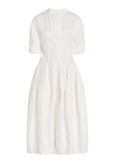 Bottega Veneta - Fluid Midi Dress - White - IT 42 - Moda Operandi