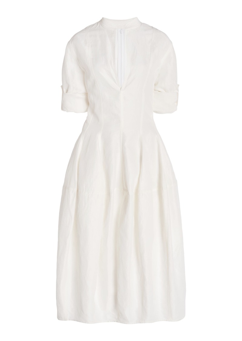 Bottega Veneta - Fluid Midi Dress - White - IT 42 - Moda Operandi