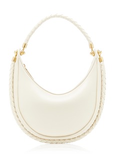 Bottega Veneta - Hula Hoop Leather Shoulder Bag - White - OS - Moda Operandi