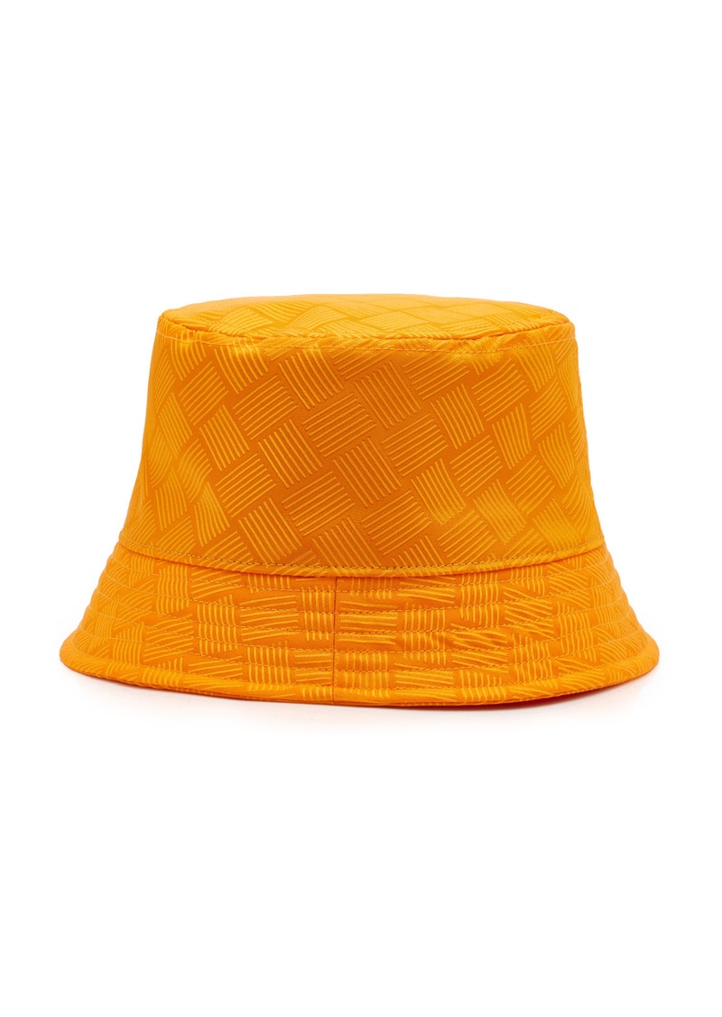 Bottega Veneta - Intrecciato Jacquard Nylon Hat - Orange - L - Moda Operandi