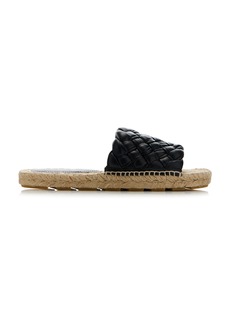 Bottega Veneta - Jack Leather Espadrille Sandals - Black - IT 41 - Moda Operandi