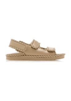 Bottega Veneta - Jack Leather Slingback Sandals - Neutral - IT 37 - Moda Operandi