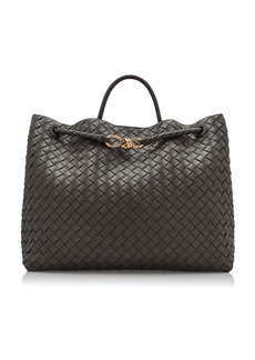 Bottega Veneta - Large Andiamo Intrecciato Leather Tote Bag - Brown - OS - Moda Operandi