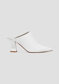 Bottega Veneta - Almond leather mules - White - EU 39.5