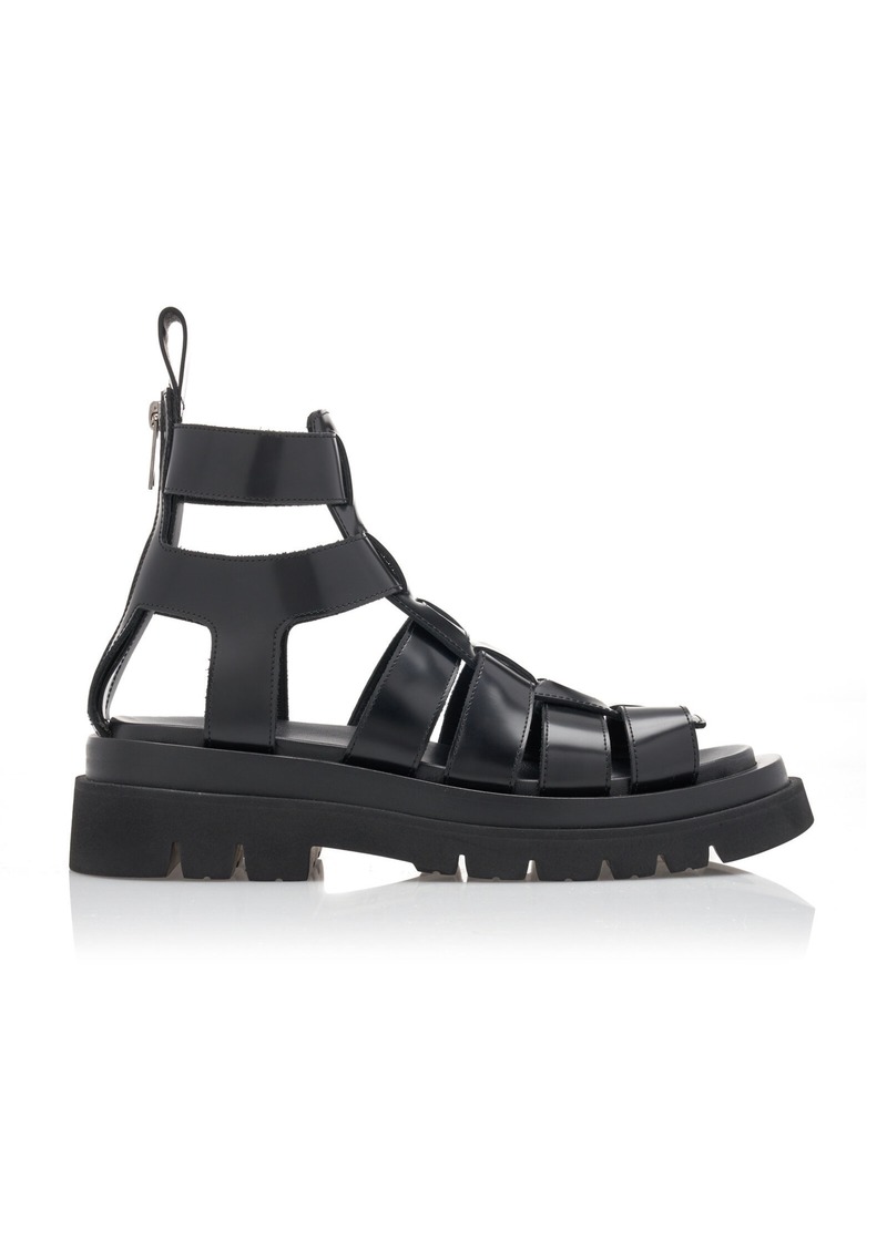 Bottega Veneta - Leather Sandals - Black - IT 38 - Moda Operandi