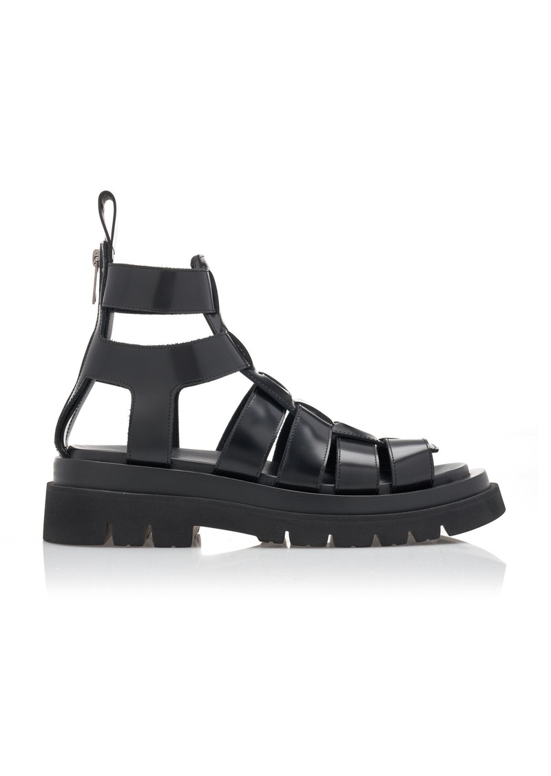 Bottega Veneta - Leather Sandals - Black - IT 41 - Moda Operandi