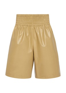 Bottega Veneta - Leather Shorts - Yellow - IT 38 - Moda Operandi