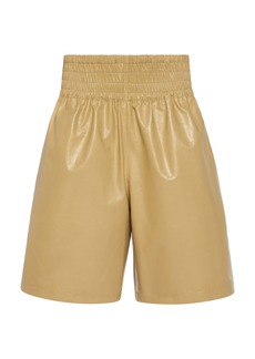 Bottega Veneta - Leather Shorts - Yellow - IT 40 - Moda Operandi