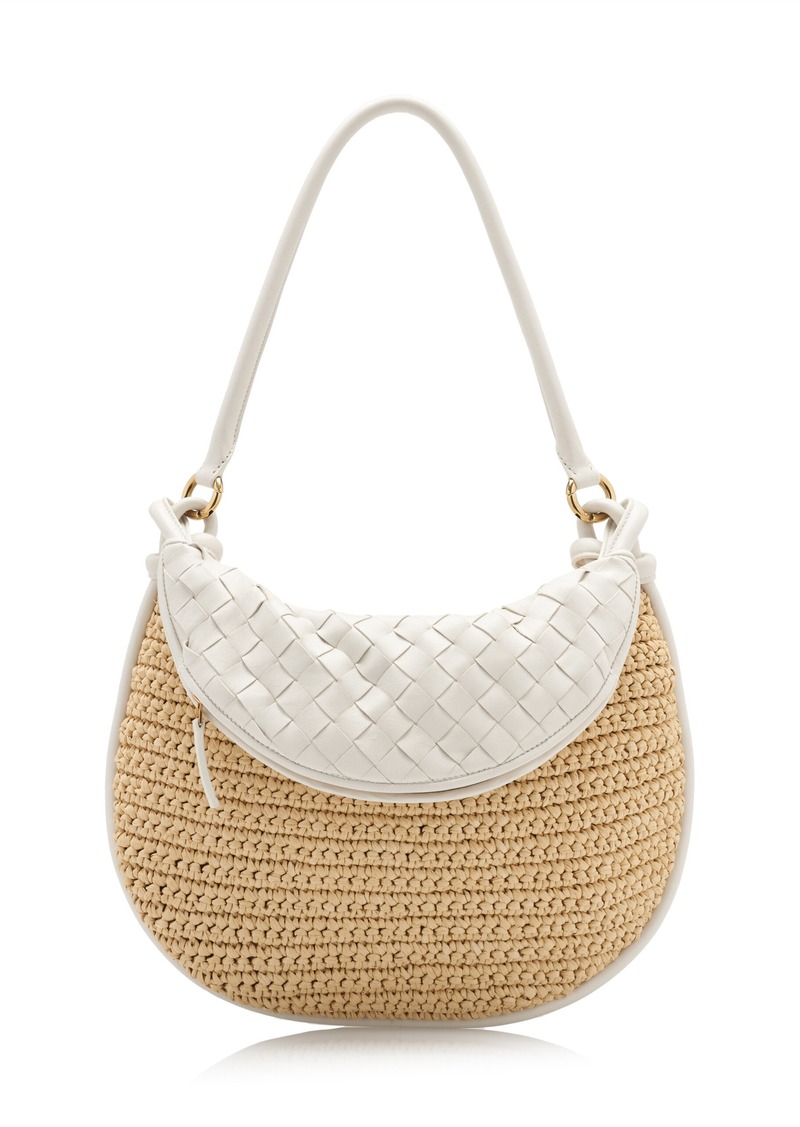 Bottega Veneta - Medium Gemelli Woven Raffia Bag - Neutral - OS - Moda Operandi