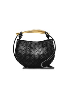Bottega Veneta - Mini Sardine Intrecciato Leather Bag - Black - OS - Moda Operandi