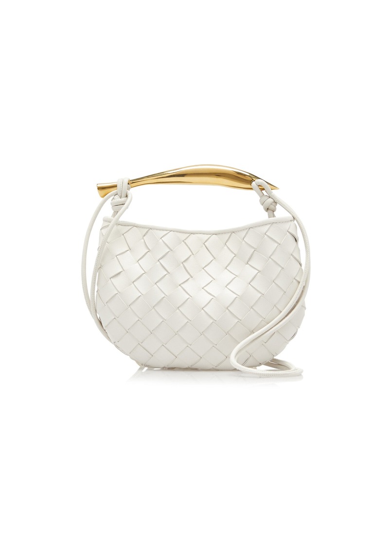 Bottega Veneta - Mini Sardine Intrecciato Leather Bag - White - OS - Moda Operandi