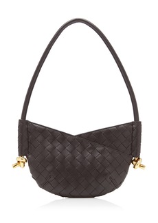 Bottega Veneta - Mini Solstice Intrecciato Leather Bag - Brown - OS - Moda Operandi