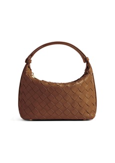 Bottega Veneta - Mini Wallace Intrecciato Leather Bag - Brown - OS - Moda Operandi