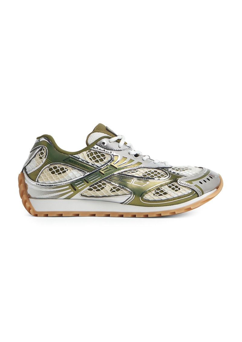 Bottega Veneta - Orbit Fishnet Sneakers - Green - IT 40 - Moda Operandi