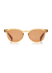 Bottega Veneta - Panthos Soft Round-Frame Acetate Sunglasses - Green - OS - Moda Operandi