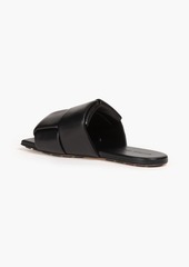 Bottega Veneta - Patch intrecciato padded leather slides - Black - EU 35.5