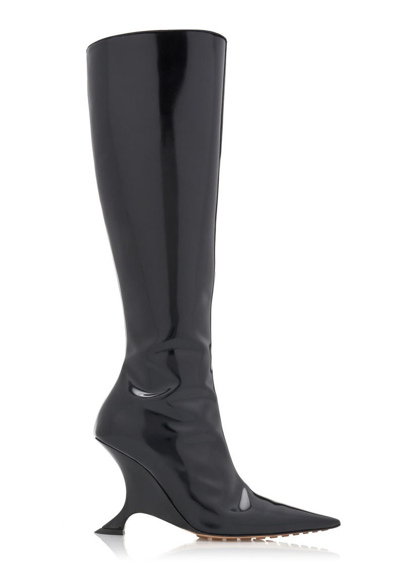 Bottega Veneta - Rocket Knee-High Vinyl Boots - Black - IT 37.5 - Moda Operandi